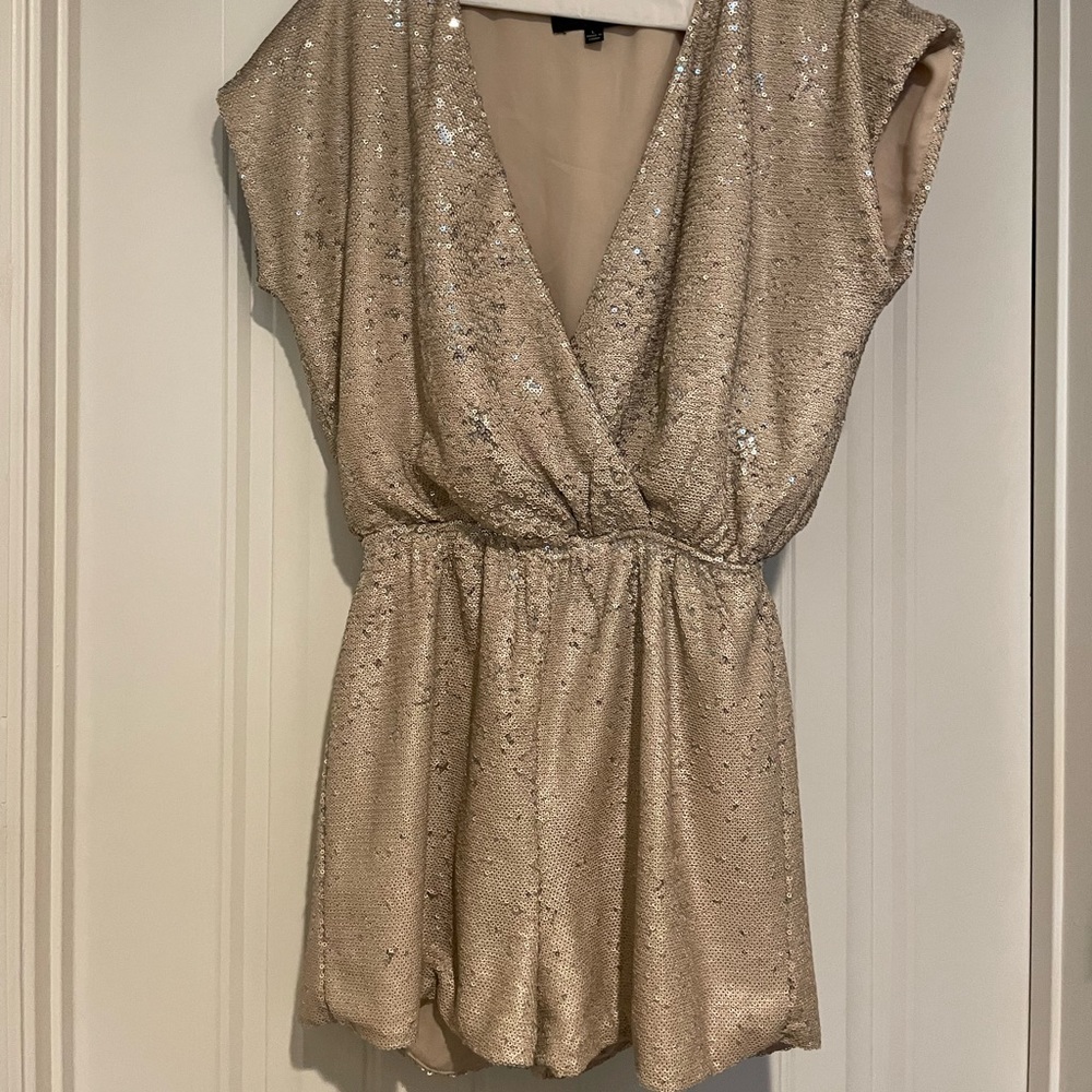 Sequin Romper Size Large - image 1